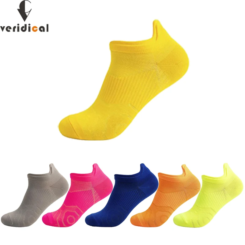 5 Pairs Sport Ankle Boat Socks Men Nylon Outdoor Basketball Bike Running Bright Color Quick-Drying No Show Travel Socks Sokken
