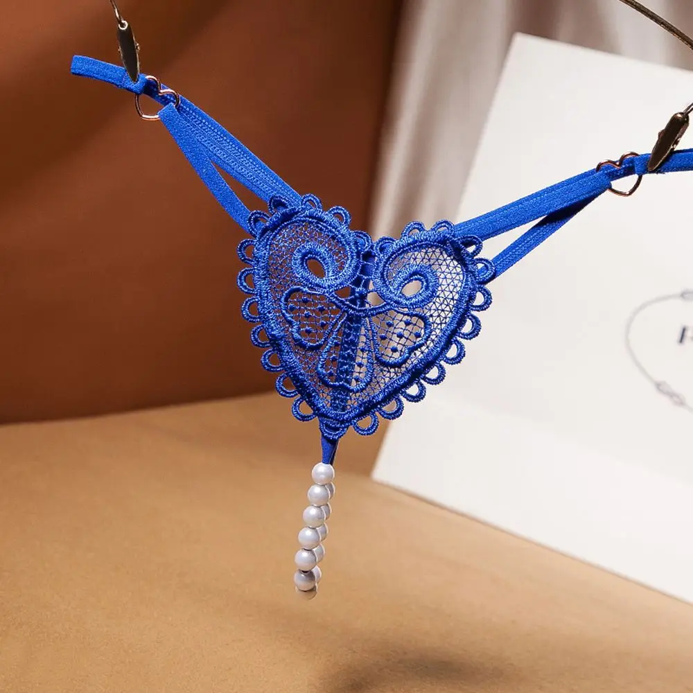 Новинка массажные трусики с цветочной вышивкой и жемчугом сексуальное женское