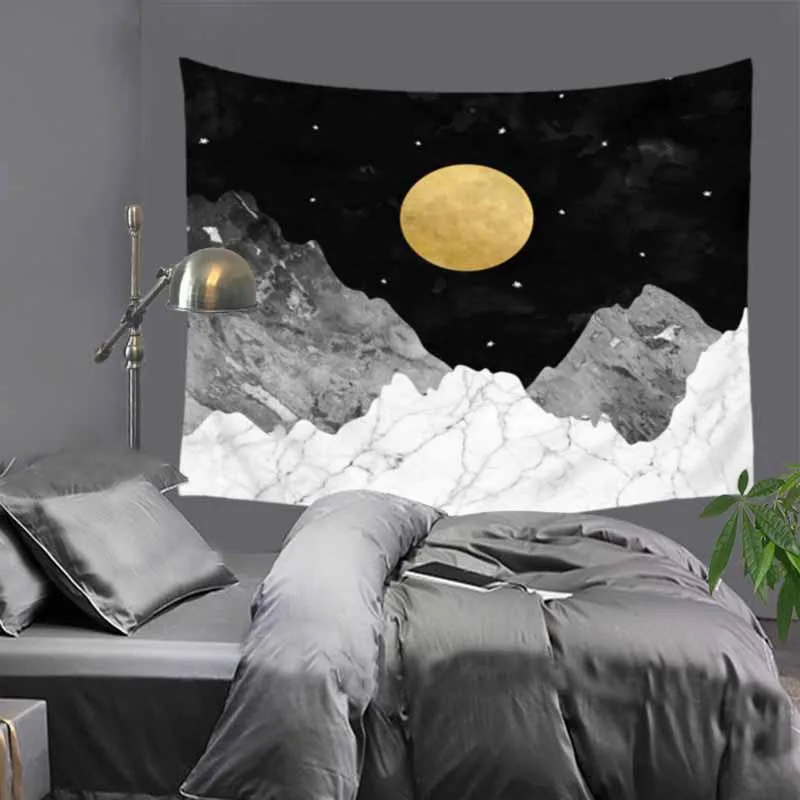 Famous painting creative printed tapestry hippie mandala wall hanging Bohemian bedspread dorm decor table cloth macrame | Дом и сад