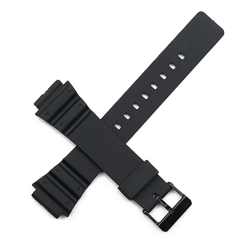 Watch Strap for Casio MRW-200H W-752 w-s210H W-800H W-735H Black Men Watchband Pin Buckle Watch band Watch accessories