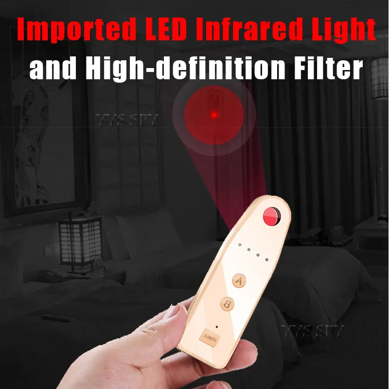 mini 3nd generation anti spy camera detector mirror metal rf signal travel finder anti thief for gsm gps bug wireless hidden cam free global shipping