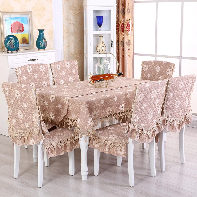 Роскошная Европейская прямоугольная скатерть \ круглая для обеденного стола