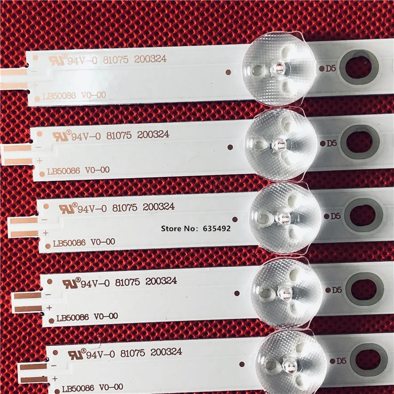 Светодиодная лента LB50086 V1 _ 00 V0 LB50082 LB50089 для PT500U1 QVN03.U 50PUS6523/12 50PUS6503 15626A 15627B 14247A