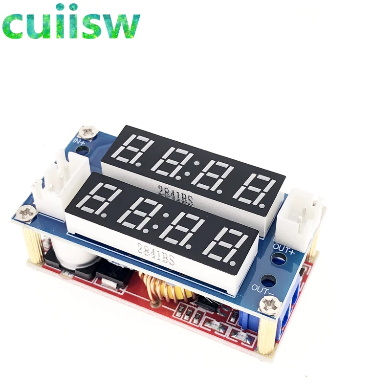 Регулируемый Модуль зарядки CC/CV 5A светодиодный вольтметр амперметр постоянный