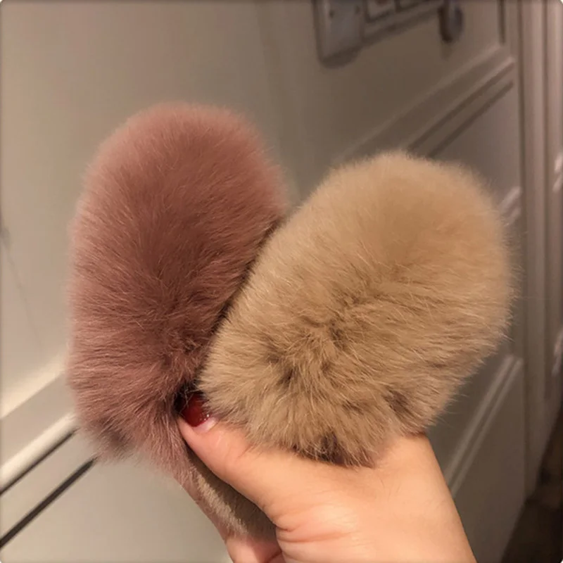 

Fur Fuxa Girls Kawaii Candy Color Geometric Plush BB Hairpins Sweet Hair Clip Barrette Scrunchie Hair Accessories for Women