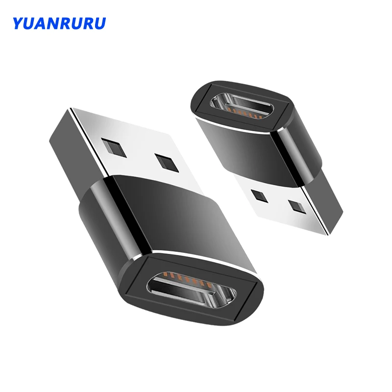 

USB To Type C Adapter USB 3.1 Type C Female Connector Converter Standard Charging Data Transfer For Macbook iphone