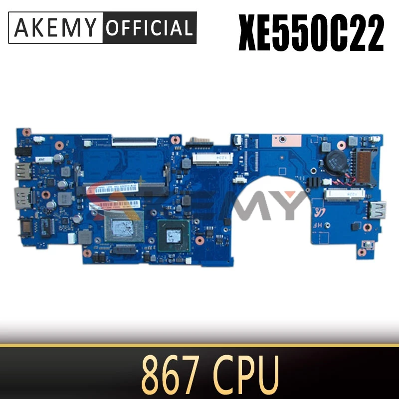 

AKEMY Mainboard BA92-10565A BA92-10565B for samsung XE550C22 laptop motherboard intel HM70 SR0FK Pentium 867 CPU