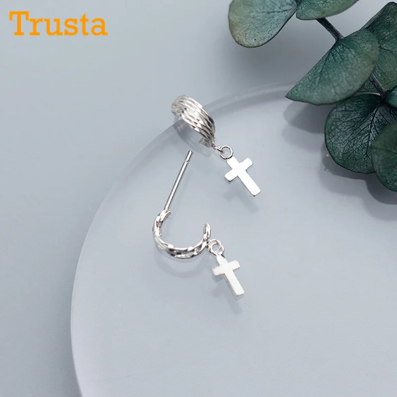 Trusta 2018 новые женские украшения из стерлингового серебра 100% 925 крошечные 4 мм X 20