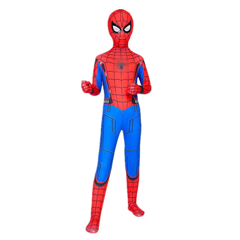 

Child Superhero Costume Miles Morales Cosplay Costume Zentai Superhero Boy Bodysuit Suit Halloween Costume for Kid Birthday Gift