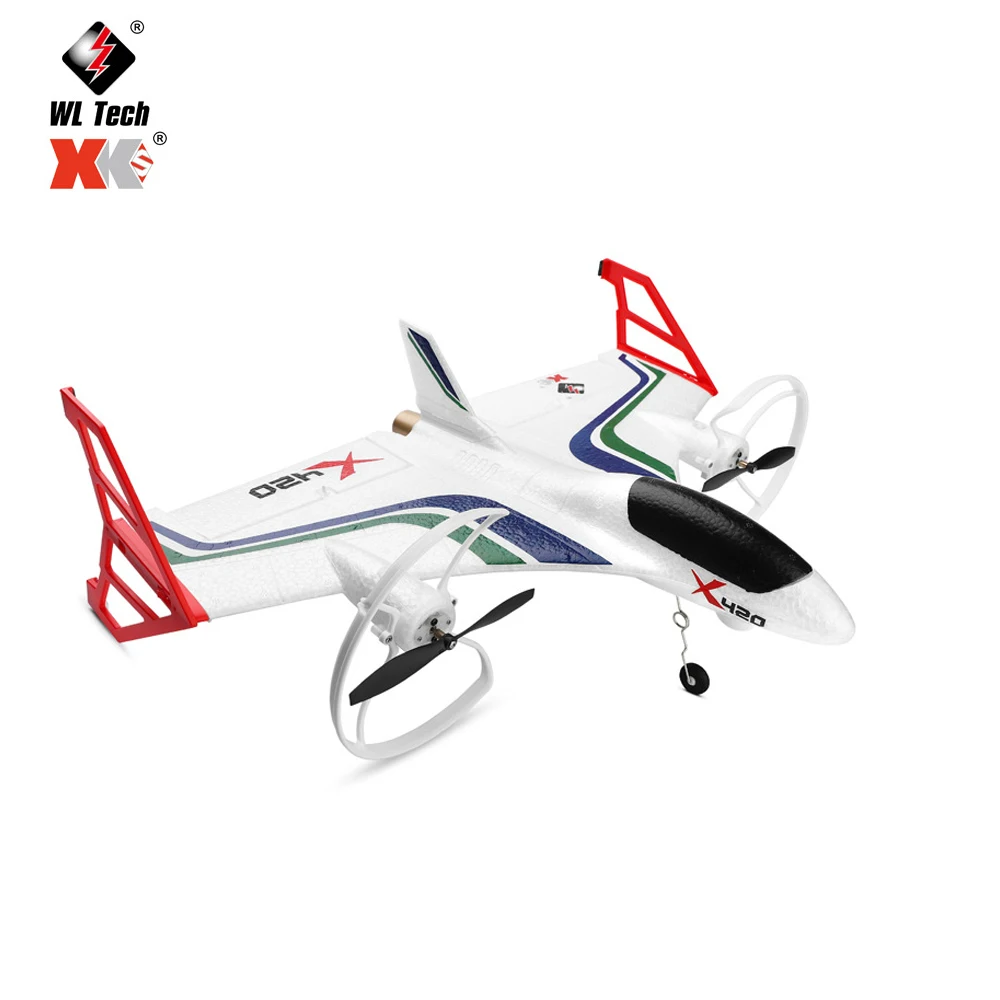

WLtoys X420 RC Airplane 3D/6G Mode Conversion Portable Impact 2.4G Remote Control Rc Plane Toys Gifts Single Electric Version