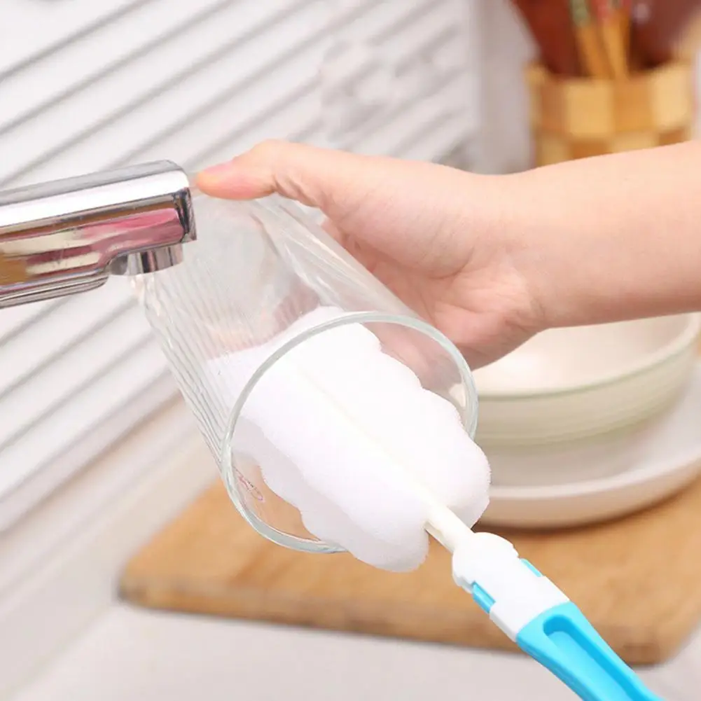 

1 Pcs Sponge Glass Cup Soft Sponge Kitchen Cleaning Brush Kitchen Washing Tea Glass Cup Scrubber Tool