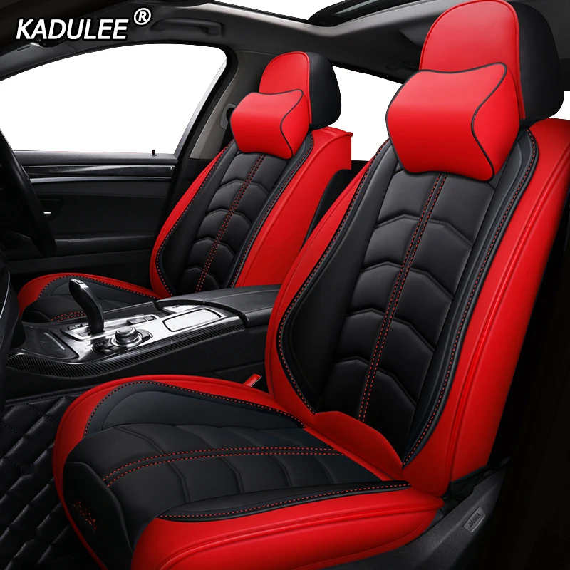 Роскошные кожаные чехлы KADULEE на автомобильные сиденья для Renault logan sandero talisman trafic
