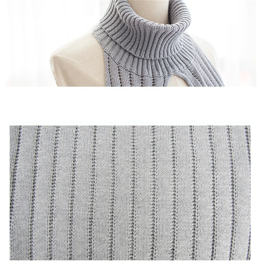 Женский Длинный свитер без рукавов трикотажный пуловер в японском стиле с