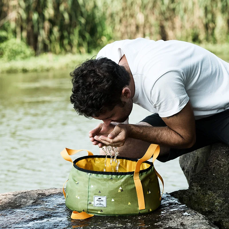 Складная Раковина Naturehike для путешествий объем 10 л/16 л уличное ведро воды