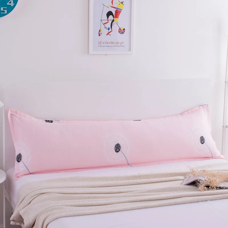 Классическая длинная наволочка с цветами и рыбками двойная для кровати 1 2 м/1 5 8 м