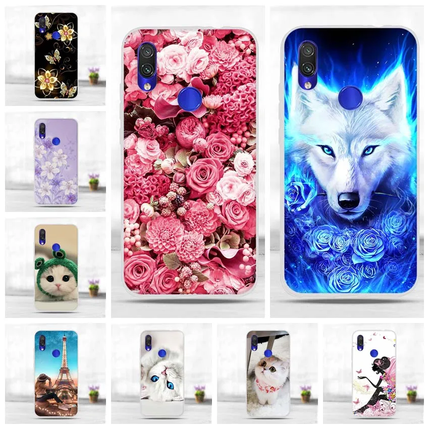 Чехол для телефона s для Xiaomi Redmi 7 Чехол для Xiaomi Redmi 7 Redmi7 Мягкий ТПУ чехол-накладка милые Чехлы для Xiomi Redmi 7 Capa 6,26"