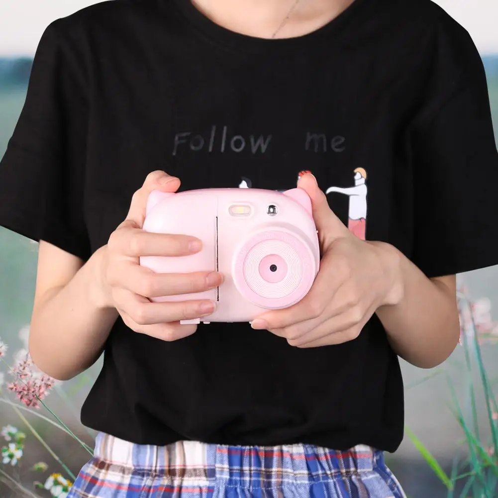 

P02 Digital Camera 1080P 8MP Cartoon Kids Video Built-in Sprout Cute Big Head Sticker Pattern Recorder Camcorder Camera Toy