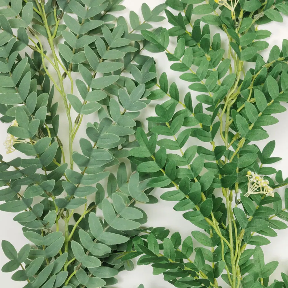 

Artificial Peony Vine Flower Garland Greenery Decorations Olive Leaf Garland Green Leaf Hanging Garland for Wedding Arch