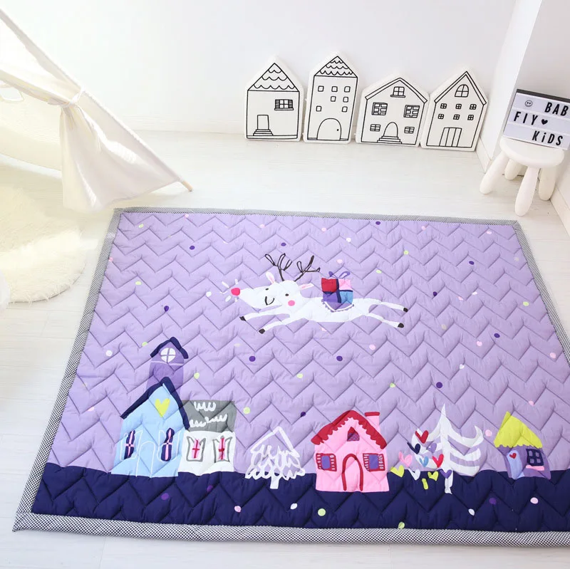 Детский коврик, игровой коврик, Детский ковер, детский игровой коврик, 140X195X3 см, машинная стирка, коврики для гостиной, противоскользящая спальня, 55X76 дюймов - Цвет: 19