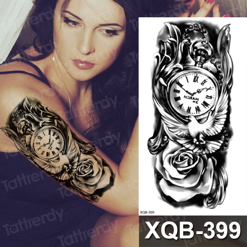 

DIY Animals Lion Tiger Temporary Tattoo Women Sexy Waterproof Disposable Black Tatoos Wolf Body Art Painting Tattoo Stickers