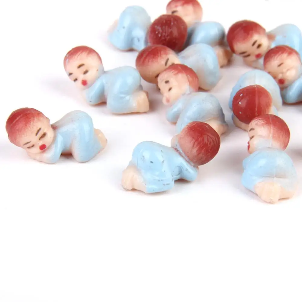 50pcs Mini Sleeping Babies Pink Girl Baby Shower Favours Party Decorations | Дом и сад