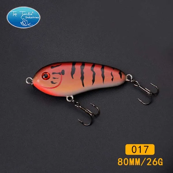 2 hooks 80mm 017 Бесплатный проезд рыболовные снасти рывок приманки рыболовную приманку голубка( 80 мм 25 г- 8/pcs-8/цвет- раковина - Цвет: 2 hooks 80mm 017