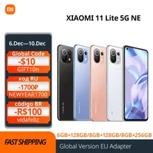 Xiaomi 11 Lite 5G NE Global Version 6G+128G/8G+128G/8G+256G Snapdragon 778G Octa Core 64MP Camera 90Hz Display 33W Fast Charger