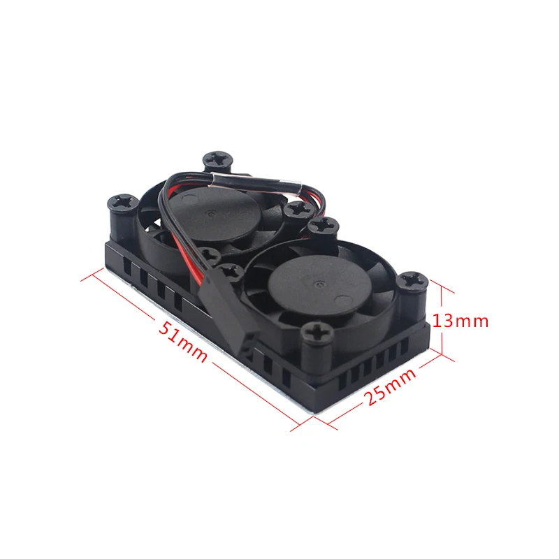 Raspberry Pi 4 Model B Dual Fan with Heat Sink Double Cooling Cooler Radiator for 4B | Компьютеры и офис