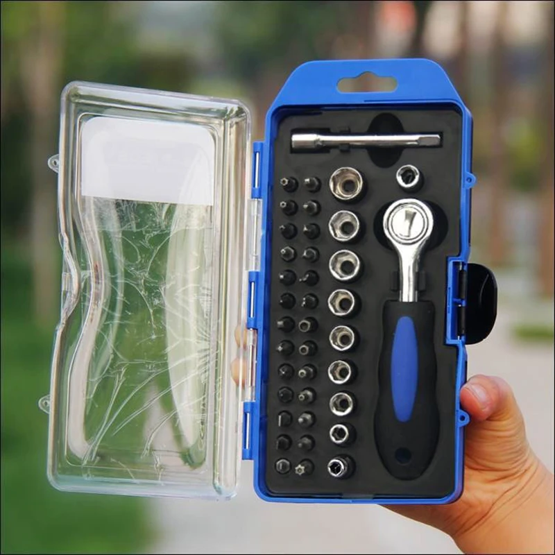 Набор гаечных ключей с трещоткой и отверткой 38 шт. | Инструменты