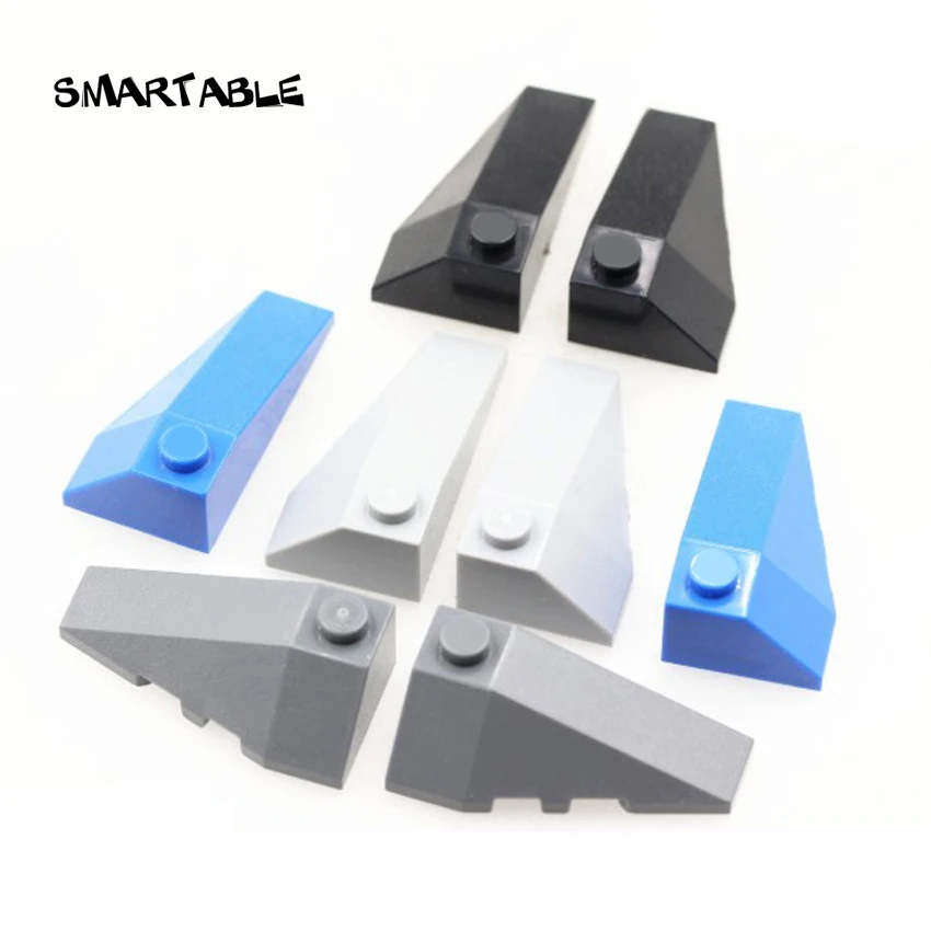 

Кирпич-Клин Smartable 4x2 левый + правый, детали MOC, игрушки, совместимые с основными брендами 43710 + 43711 30 компл./лот