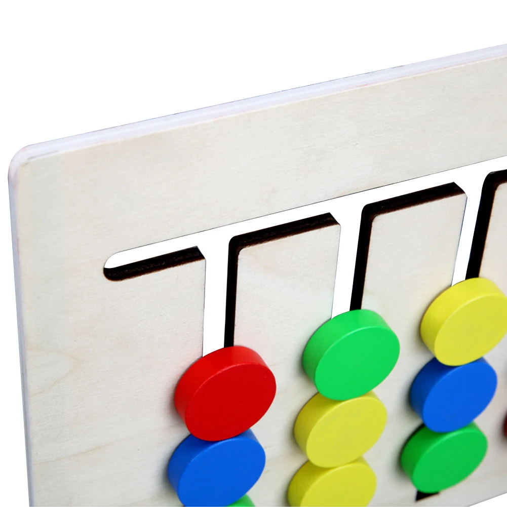 Развивающая двухсторонняя игра Монтессори деревянные игрушки для детей
