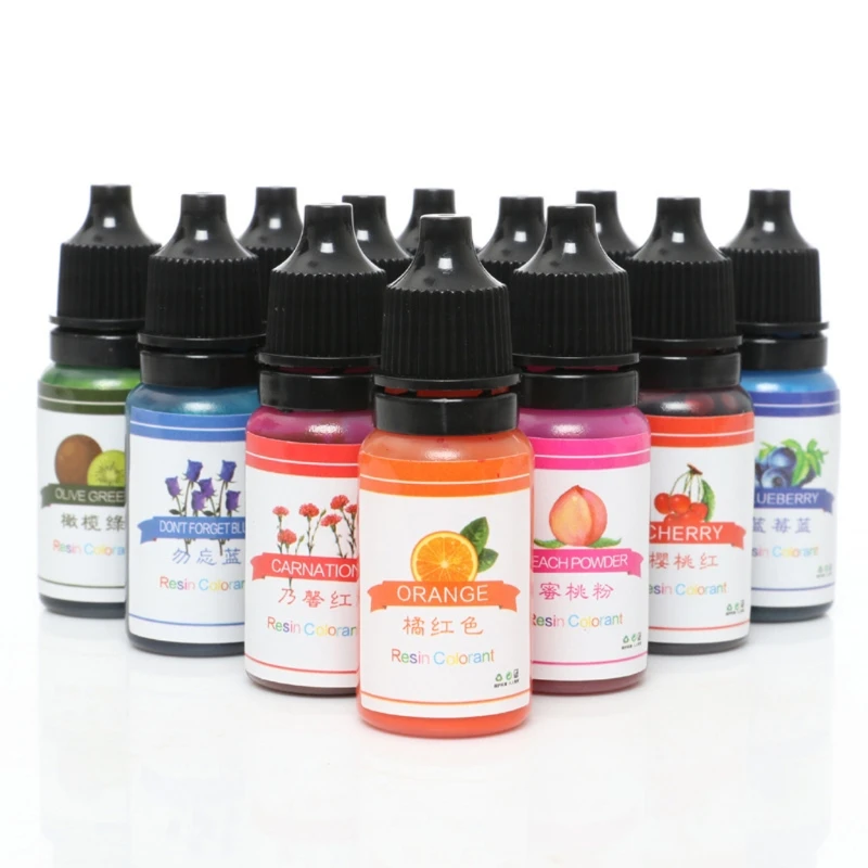 

12 Colors DIY Epoxy Resin Pigment Liquid Resin Colorant Pigment Resin Colorant Dye Resin Jewelry Making Art Crafts Tools
