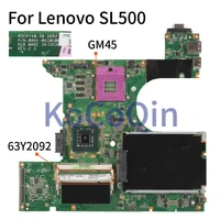 kocoqin laptop motherboard for lenovo sl500 notebook mainboard 45m2800 gm45 ddr2 tested