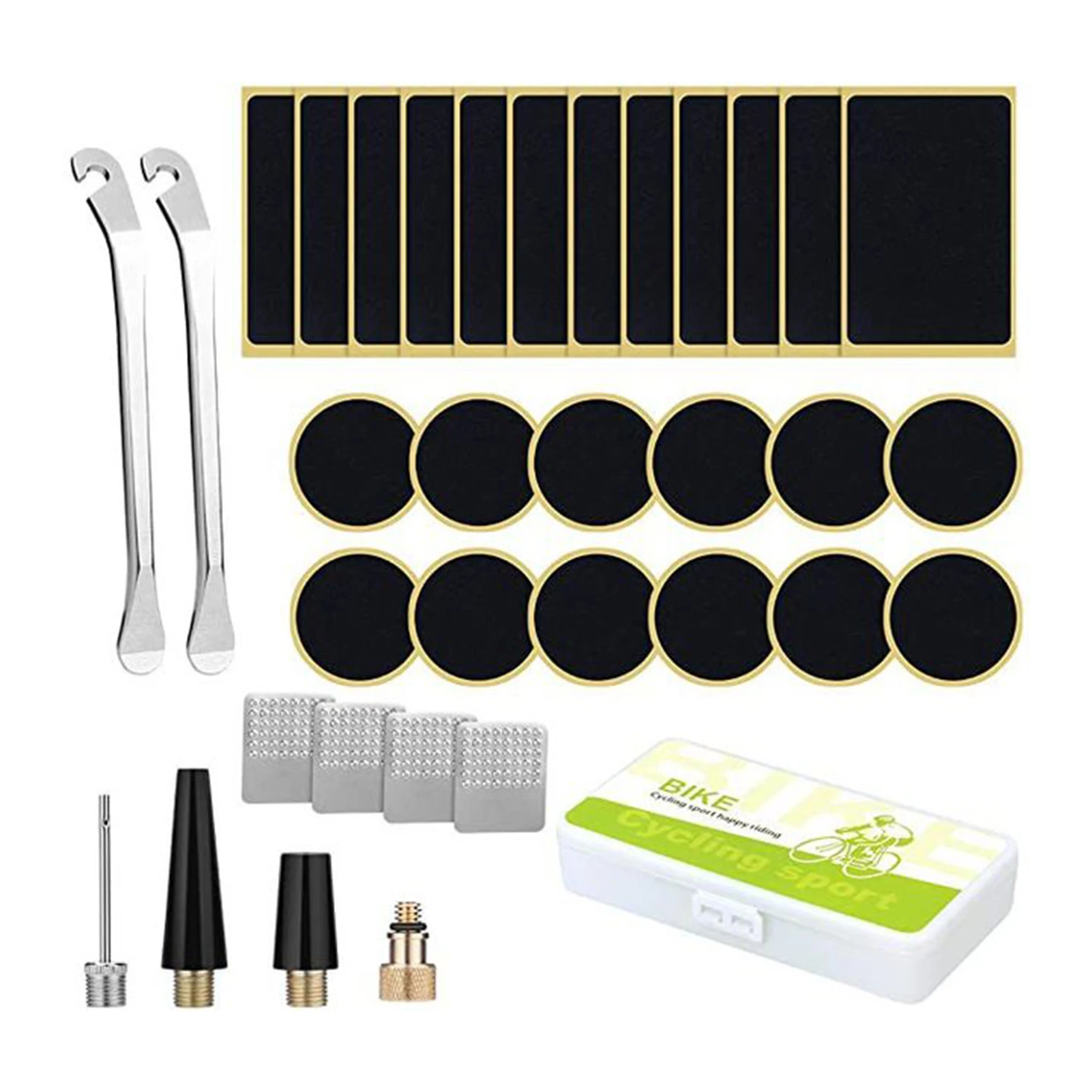 

24PCS/Set Mountain Bike Repair Tools Kit Bicycle Puncture Repair Kit Self Adhesive Tyre Patch Bike Tool Set Bicycle Astounding