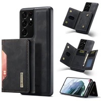 case for samsung galaxy s21 ultra leather luxury magnetic leather wallet phone case protective shockproof full cover