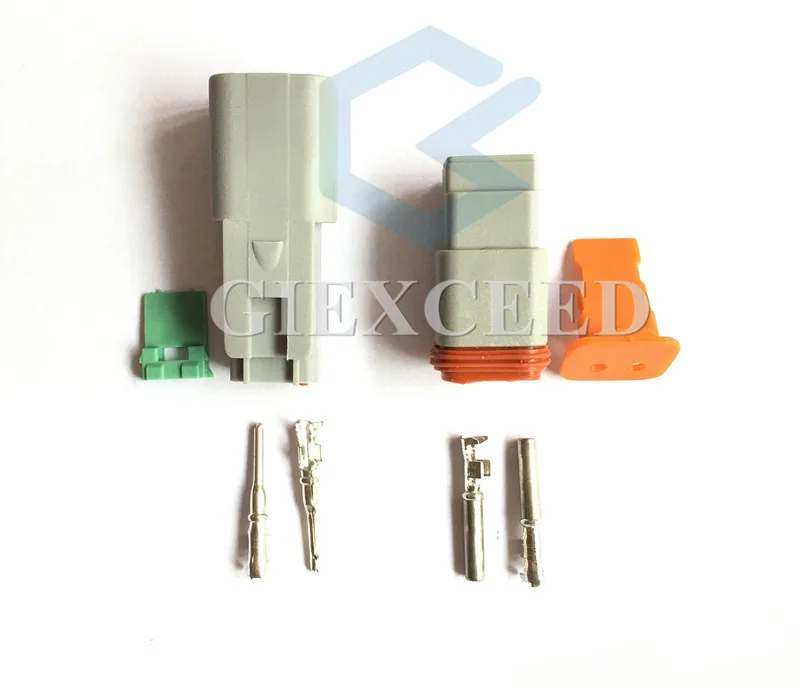 2 Sets Pin DT04-2P AT04-2P DT06-2S AT06-2S DT Series Waterprooof Auto Plug Car Connector For Deutsch | Автомобили и мотоциклы