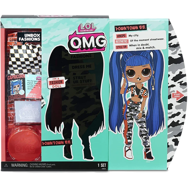 

New L.O.L. SURPRISE! O.M.G. Downtown B.B. Fashion Series Anime Figure Collect Modely Dolls Cute Lol Blind Box Girl For Toys