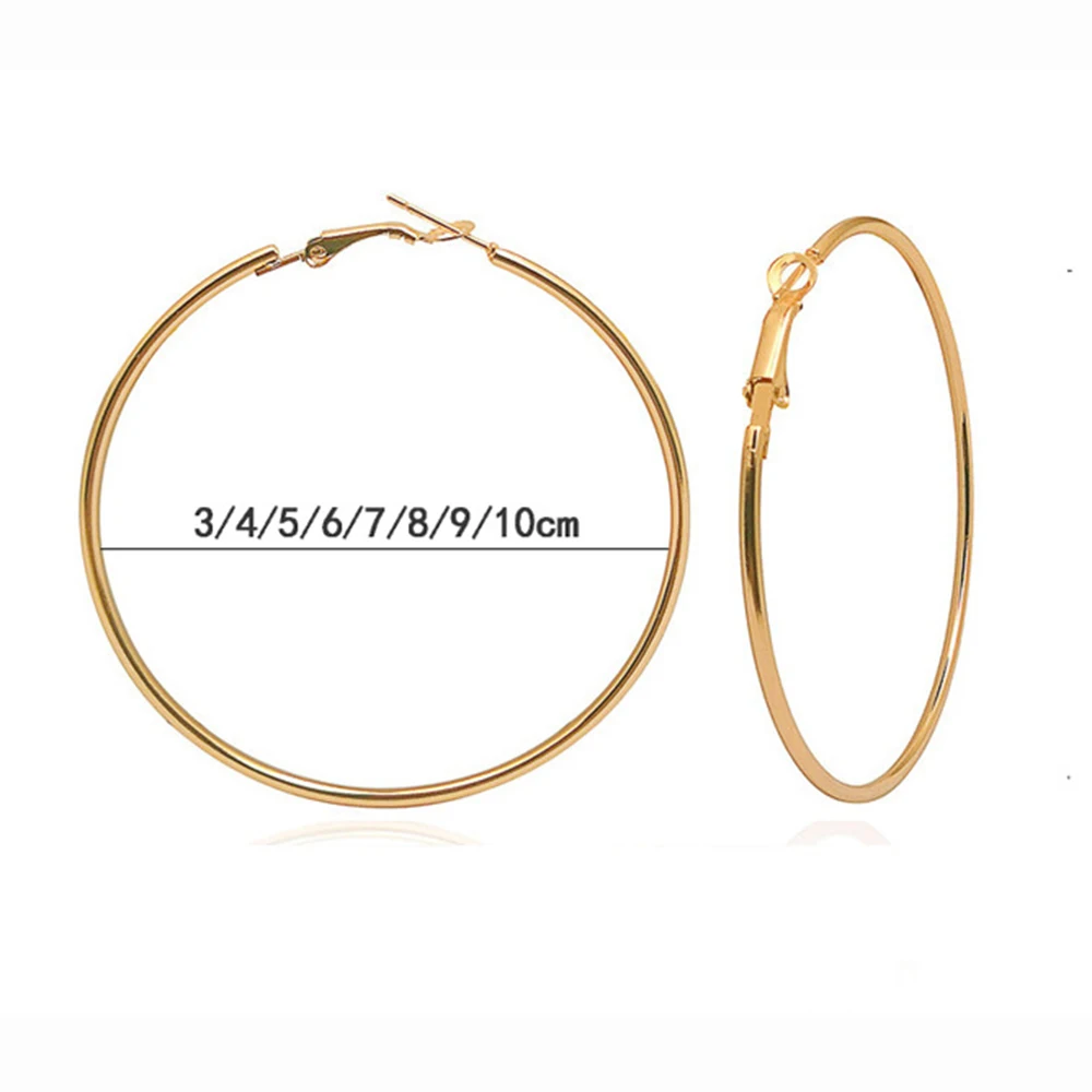 Серьги-кольца из нержавеющей стали