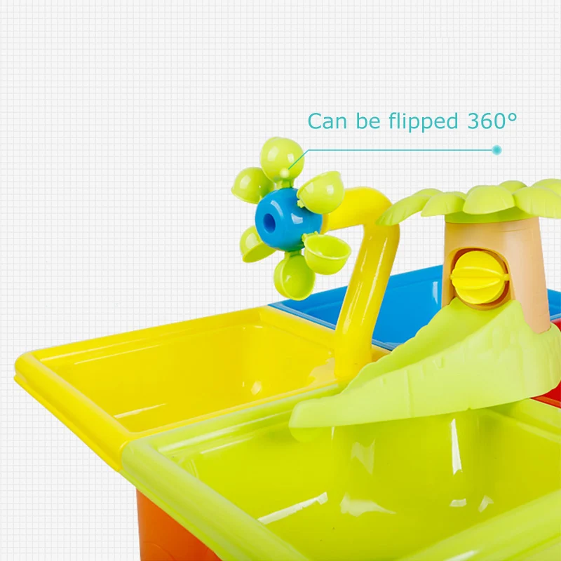 

Bucket Sand & Water Table Outdoor Garden Sandbox Set Play Sand Table Kids Outdoor Play Water Summer Beach Toys for Children