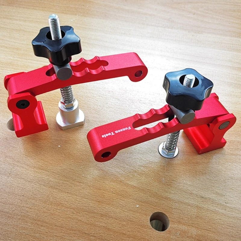 

Precision T Tracks Hold Down Clamp Quick Acting Woodworking Great for c.c Router Clamp with Routers Drill Presses Tool