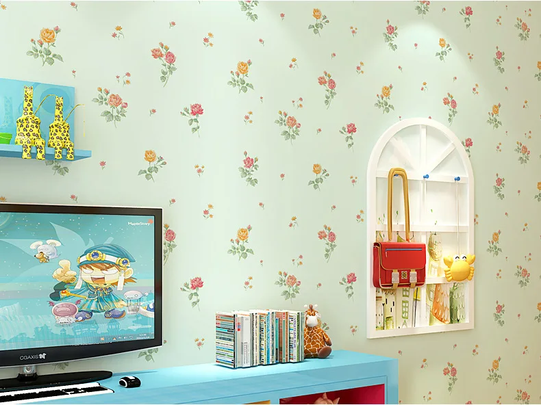 Голубой несколько цветов горячая Распродажа наклеек настенная бумага для