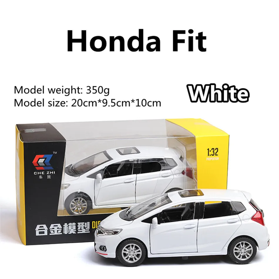 

1:32 Honda Fit Alloy Metal Toy Car Diecasts Toy Vehicles Cars Model Pull Back Car Toys for Boys Collectible Holiday Gift