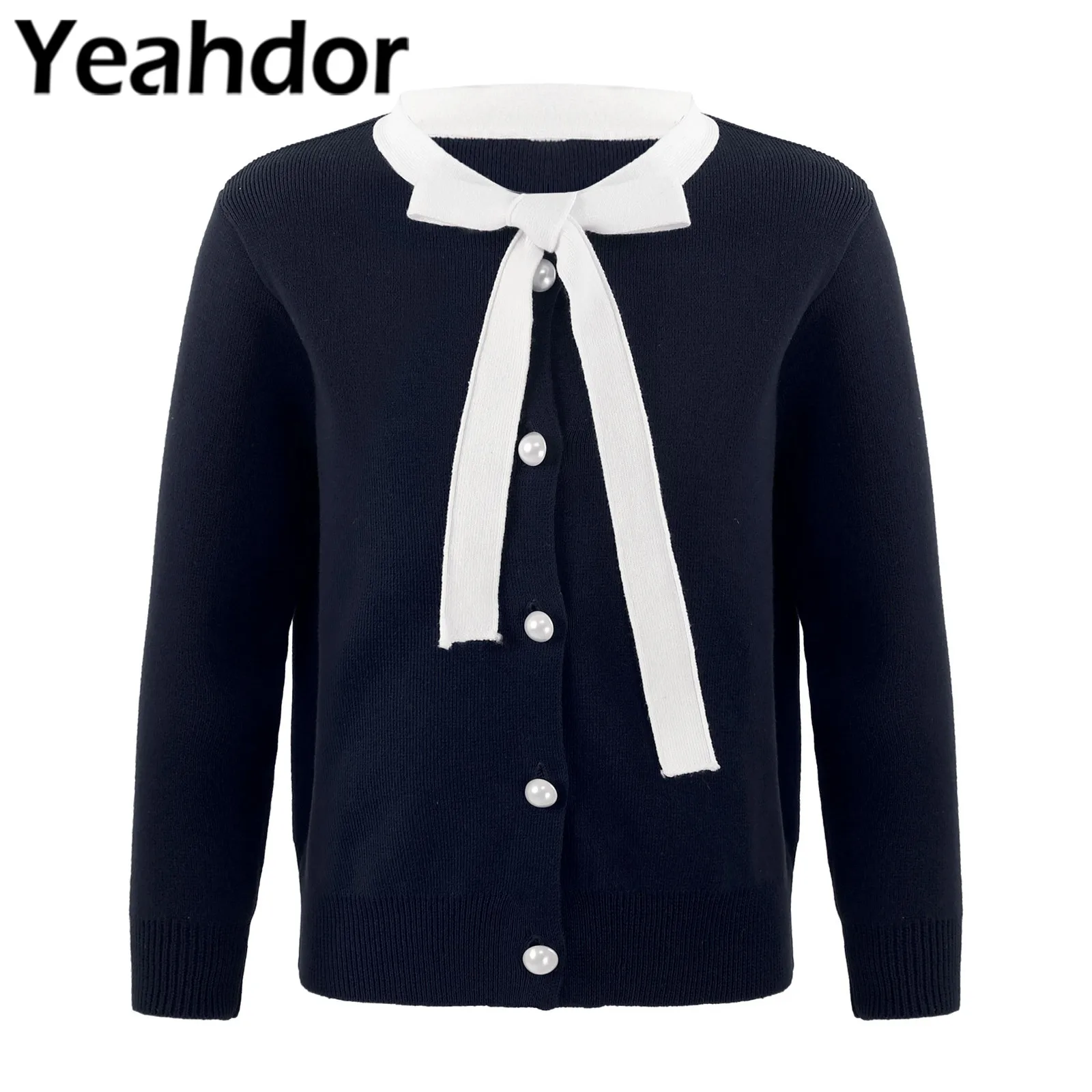 

Kids Girl Elegant Knit Sweater Cardigan Tops Flower Girls Shurg Bolero Long Sleeve Coat Knitted Sweater Wedding Communion Jacket
