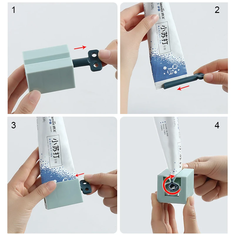 Выдавливатель для зубной пасты держатель ручной вращающийся диспенсер кремов и