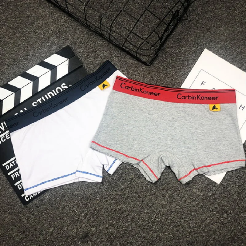 Женские однотонные дышащие хлопковые трусы-боксеры нейтральный стиль