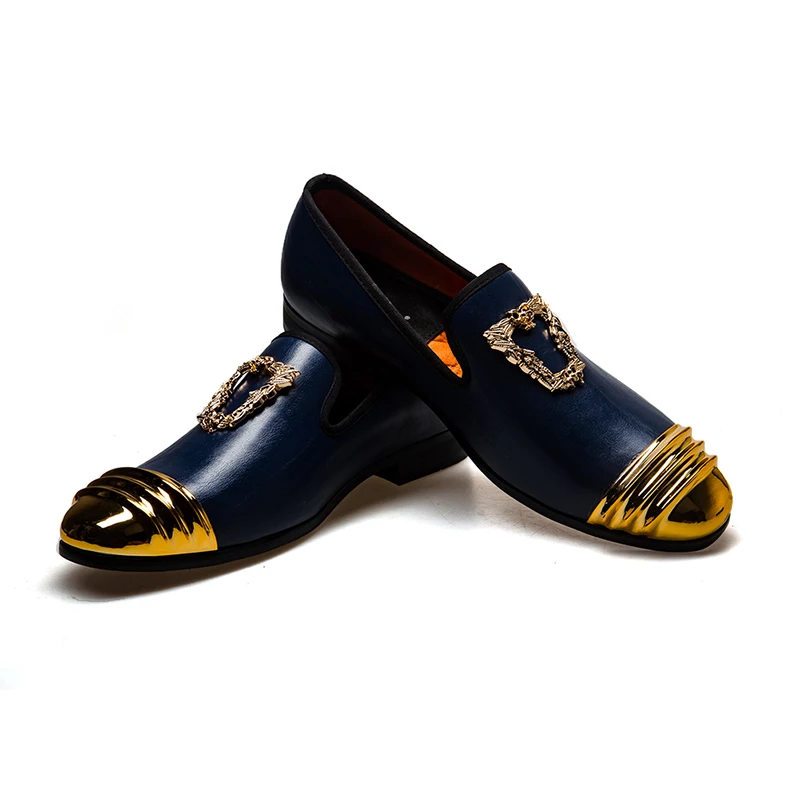

MEIJIANA Fashion Round Toe Slip on Men's Comfortable Loafers Formal Patent Leather Handmade Man Height Increasing Casual Shoes