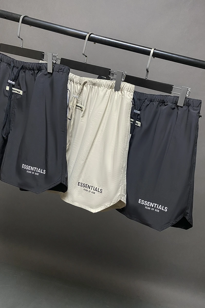 

2021 Summer New Casual Shorts Fog Essentials High Street Sports Fitness Quick Dry Shorts Men's Pants Sports Five-point Short