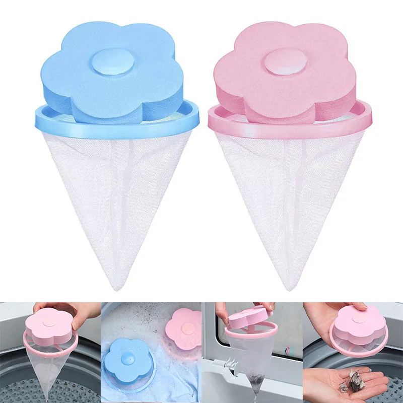 

Mesh Filter Bag Laundry Ball Floating Style Washing Clothes Machine Wool Filtration Hair Removal Device House Cleaning necessary