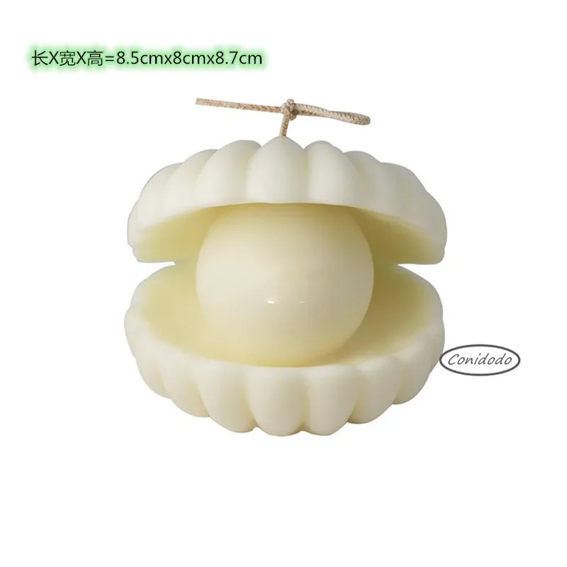 

Shell Pearl Silicone Candle Mold Sea Shell Shape Gypsum Decorating Tools Candle DIY Handmade Candle Aroma Soap Mold