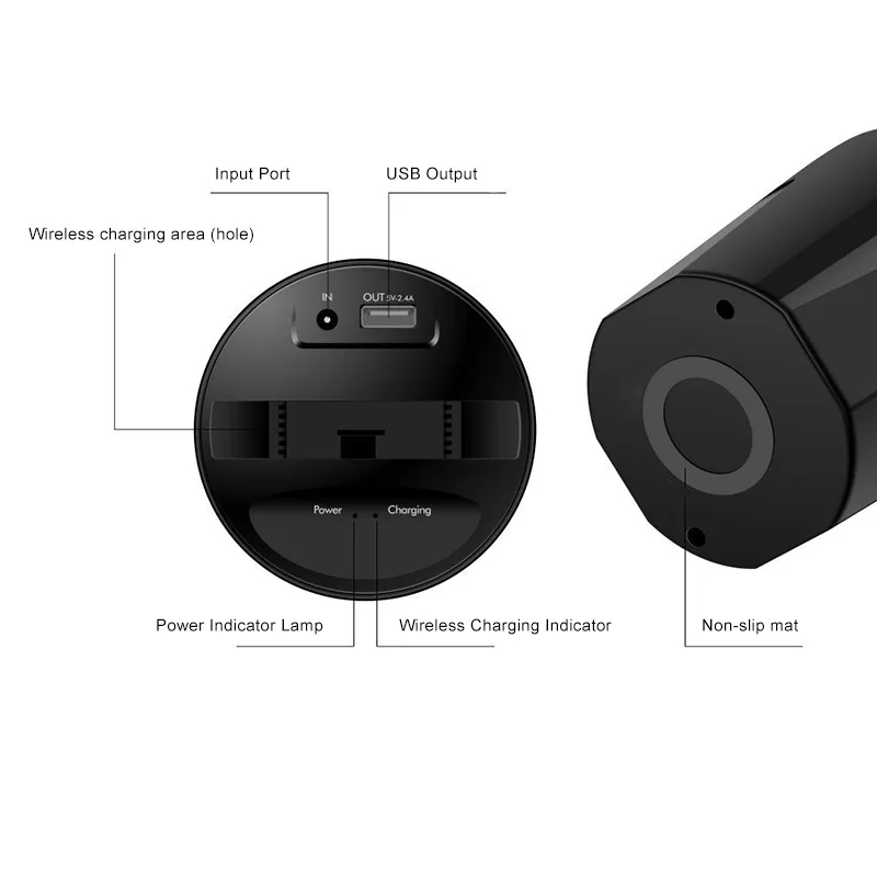 Автомобильное беспроводное зарядное устройство Подставка для зарядки с USB